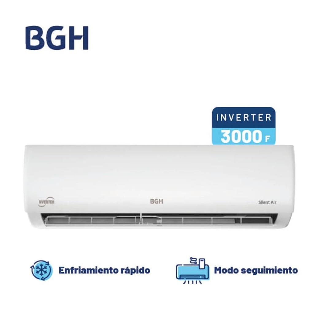 AIRE ACONDICIONADO INVERTER BGH BSI35WCLW 3500W F/C