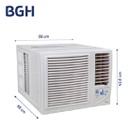 Aire Acondicionado Ventana Bgh Bc52wfaw 5200w Frio Blanco