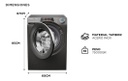Lavasecarropas Candy Row41494dwmrt-12 14+9kg Inverter Gris Antracita