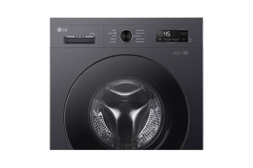 LAVARROPAS LG WM65MVFS6 6,5KG INVERTER FRONTAL NEGRO