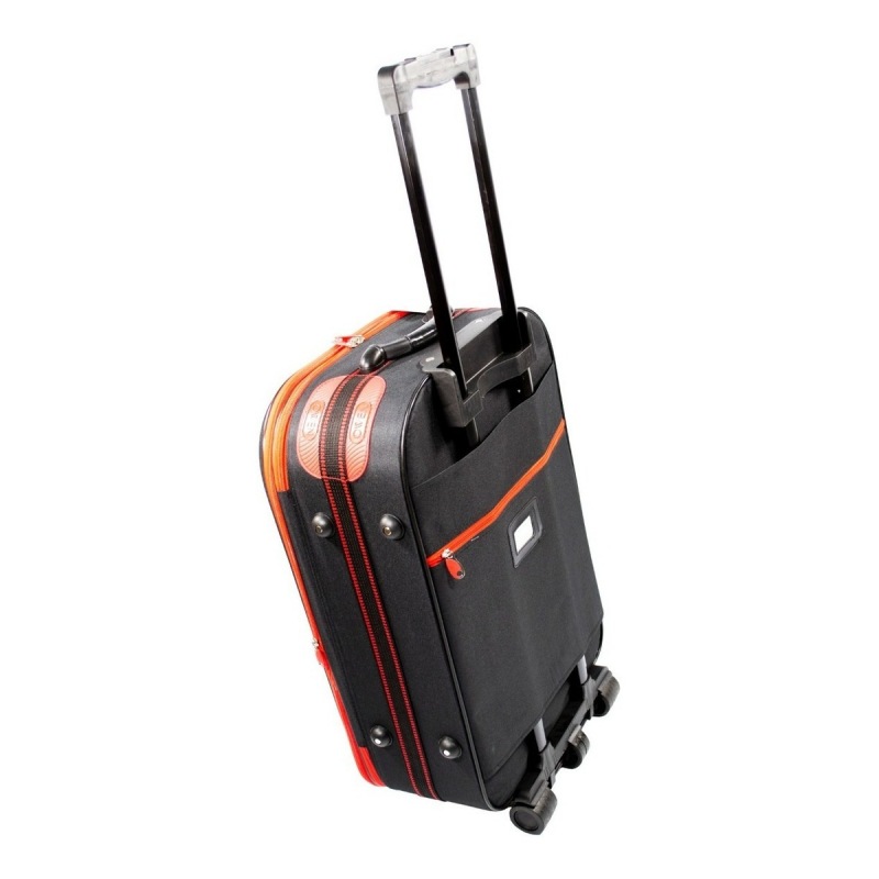 VALIJA OWEN OW40000 NEGRA C/ ROJA 20"