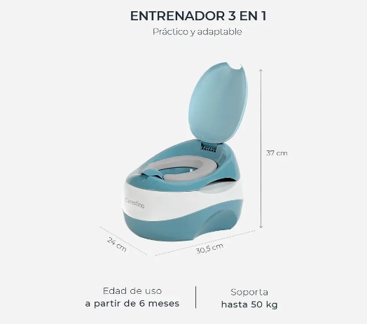 PELELA ENTRENA CARESTINO 3 EN 1 CON REDUC VERDE BA007-V