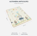 ALFOMBRA ANTIGOLPES CARESTINO 120X180 OSO AL121