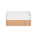 CESTO PLEGABLE BAMBU VONNE ORG106 38CM X 28CM X 16CM