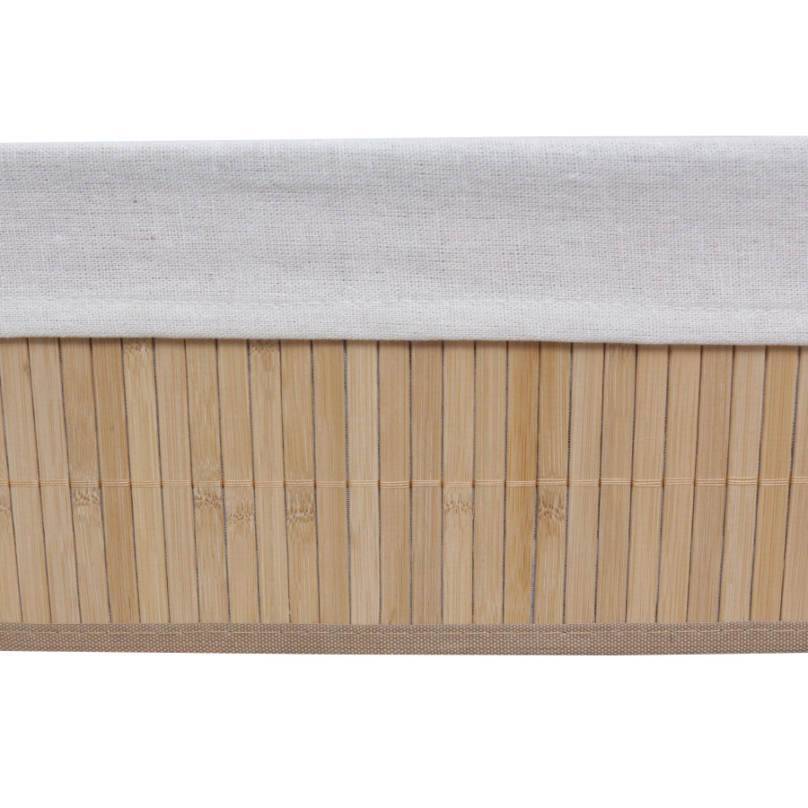 CESTO PLEGABLE BAMBU VONNE ORG106 38CM X 28CM X 16CM