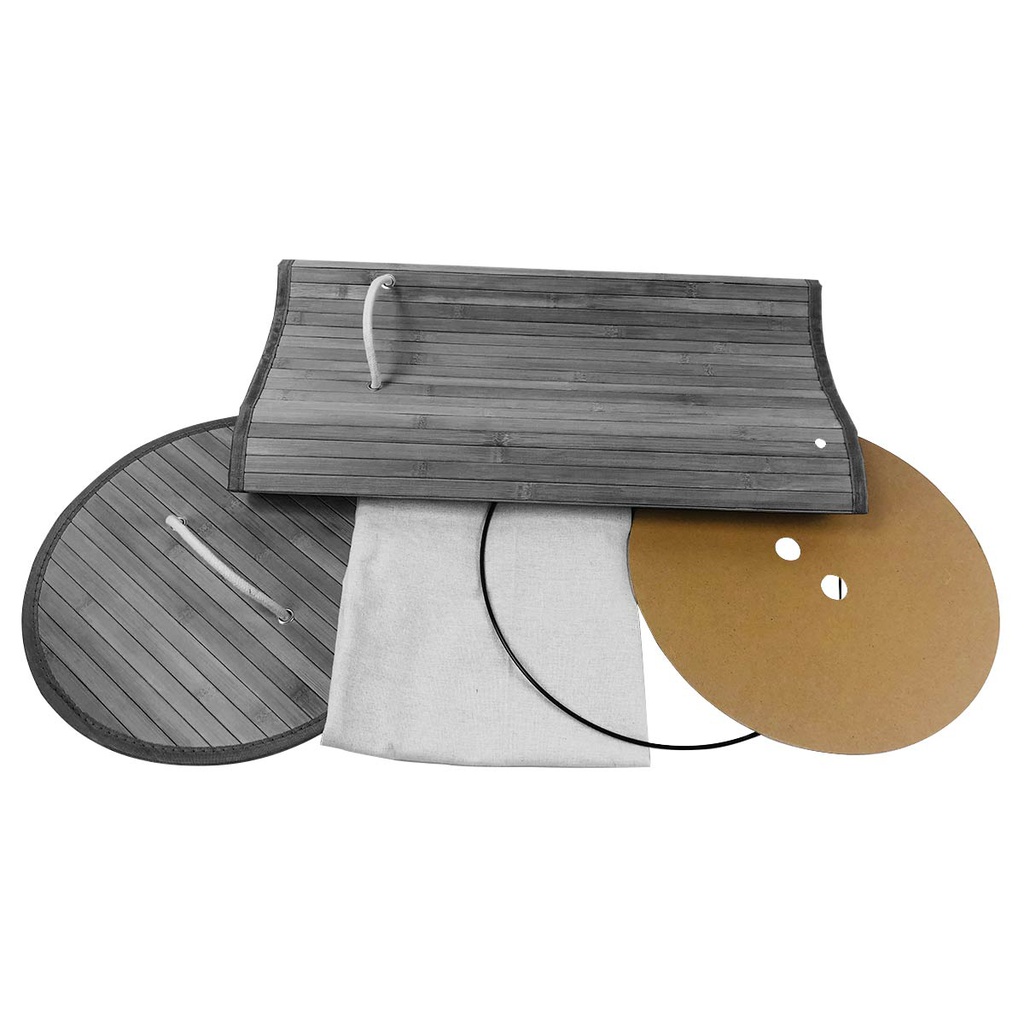 CESTO PLEGABLE BAMBU VONNE ORG115 REDONDO
