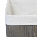 CESTO PLAGABLE BAMBU VONNE ORG119 33CM X 23CM X 14CM GRIS