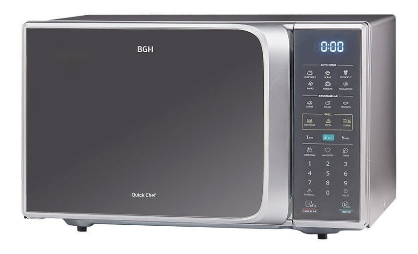 Microondas Grill Bgh Quick Chef B228ds20 Silver 28l 220v