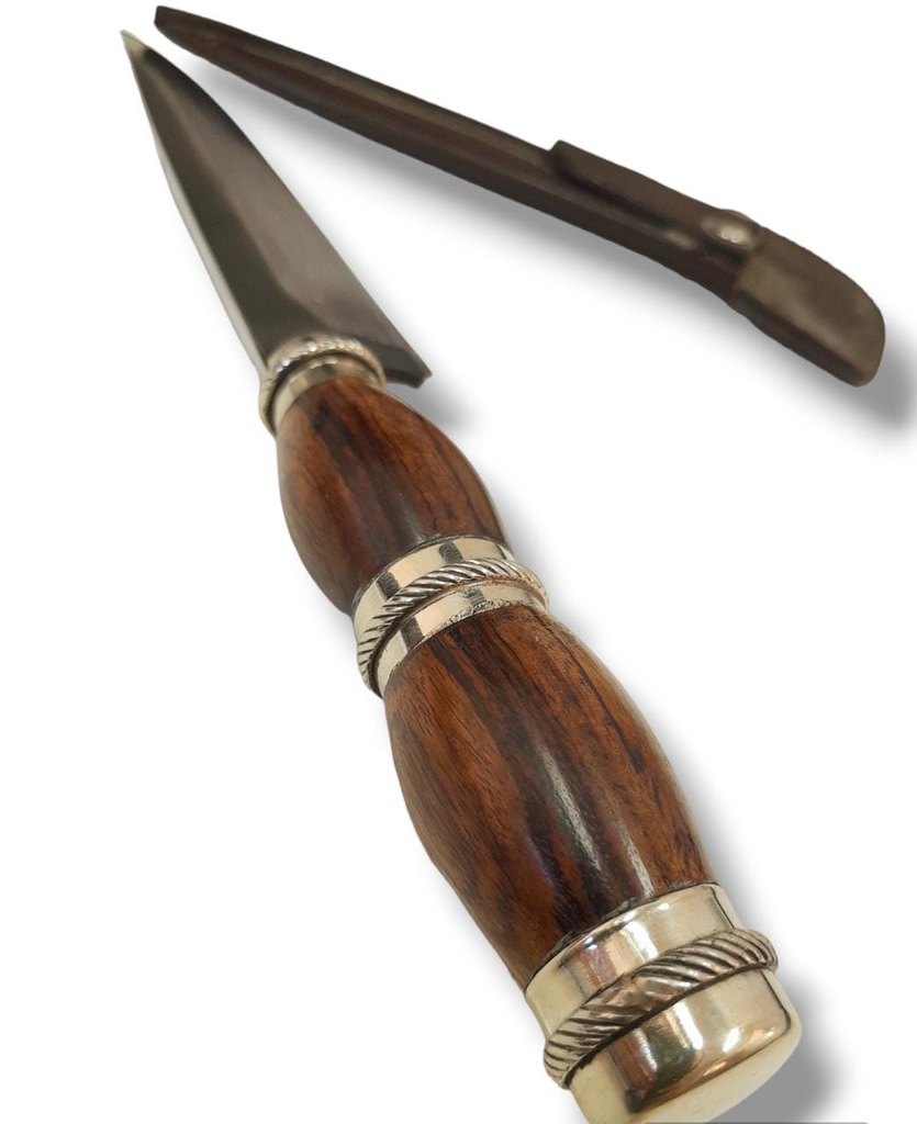 CUCHILLO N° 14 MANGO MADERA Y ALPACA