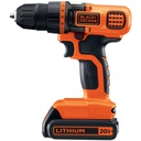 TALADRO ATORNILLADOR B&amp;D 20 V C/MALETA 650 RPM LD120KA