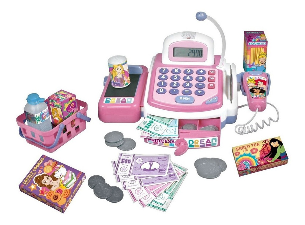 Caja Registradora Princesas Disney Ditoys C/luz Y Sonidos