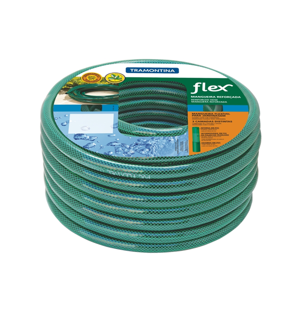 MANGUERA RIEGO P/JARDÍN TRAMONTINA FLEX 25 MTS 1/2", 79170250
