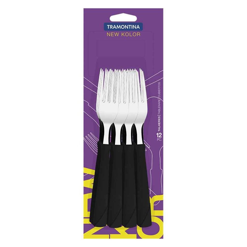 TENEDOR TRAMONTINA 23162/900 NEW KOLOR NEGRO