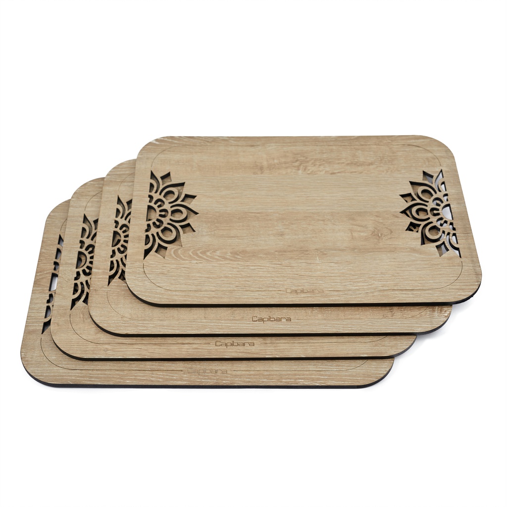PLATO DE SITIO MANDALA RECTANGULAR X 4 U SL0030