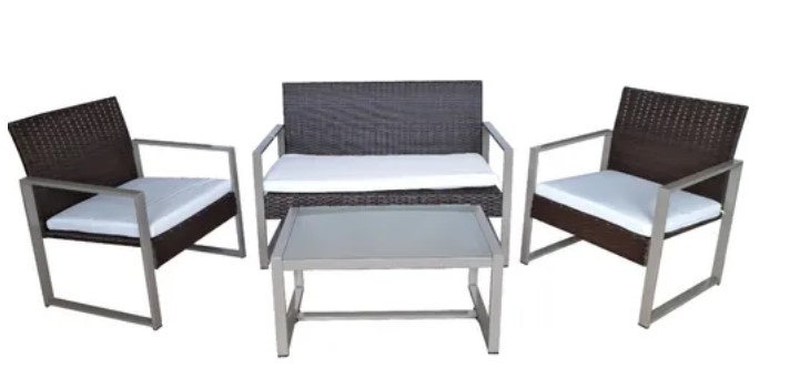SET MONTEGO BAY RATTAN 2 + 1 MESA PRA 05 MA