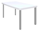 MESA RECTANGULAR TOKIO BLANCA 140X75
