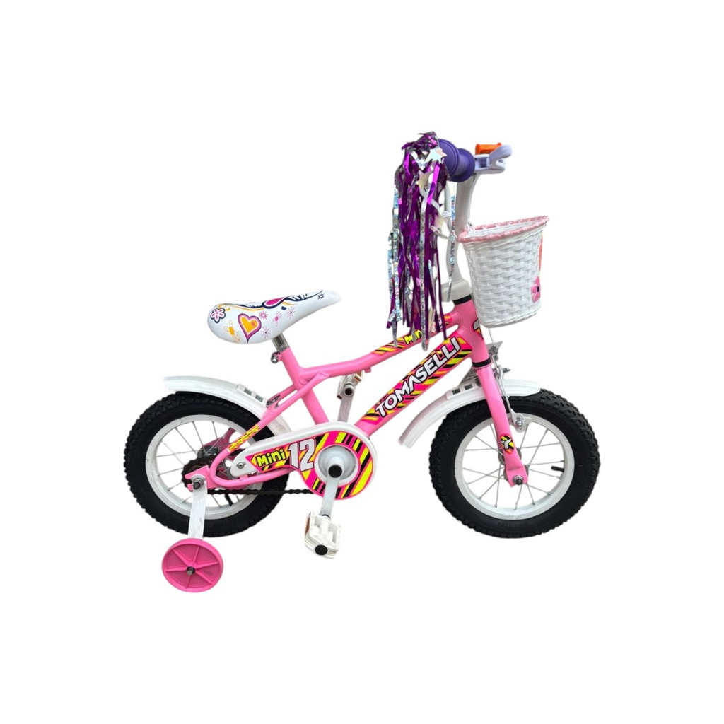 BICICLETA TOMASELLI MINI R12 DAMA ROD 12 CAM/CUB/LLA  ROSA