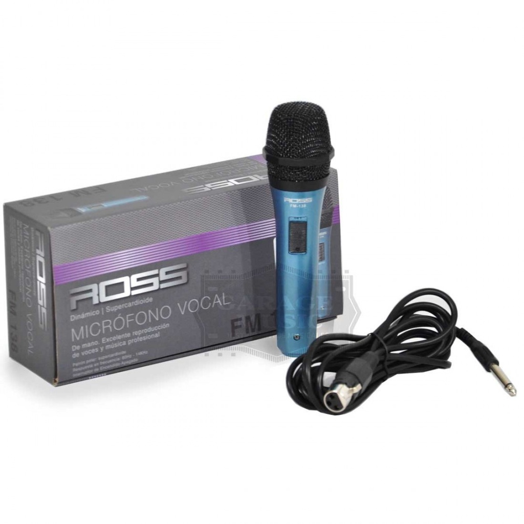 MICROFONO VOCAL DINAMICO ROSS FM-138