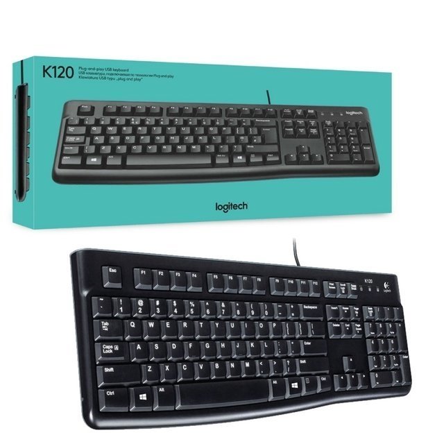 TECLADO LOGITECH K120 BLACK USB