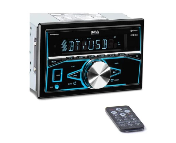 AUTO STEREO BOSS 820 BRGB DOUBLE DIN PANEL C/ILUMINACIO