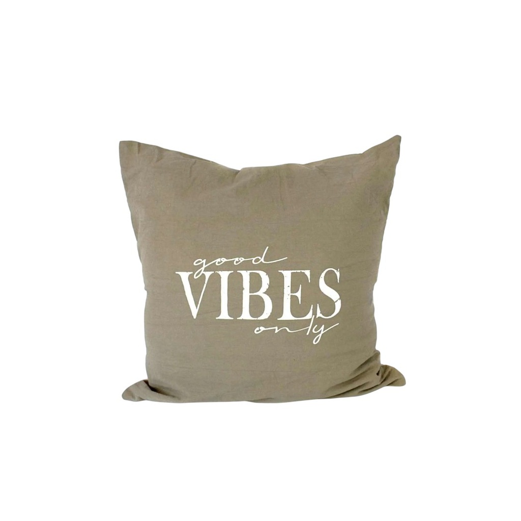 FUNDA ALMOHADON 50X50 GOOD VIBES SIL38