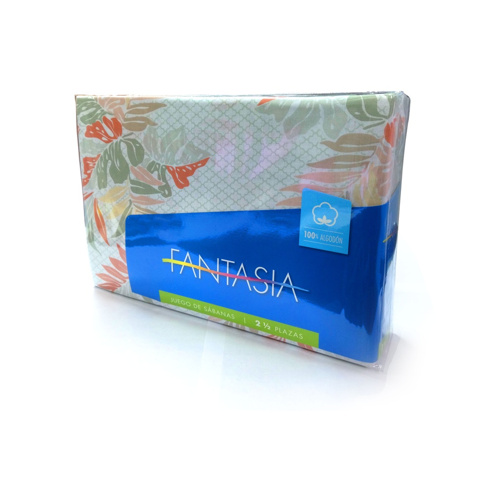 SABANAS FANTASIA TRISET 2PL 2X2,25MT.100% 615824 ALGODON
