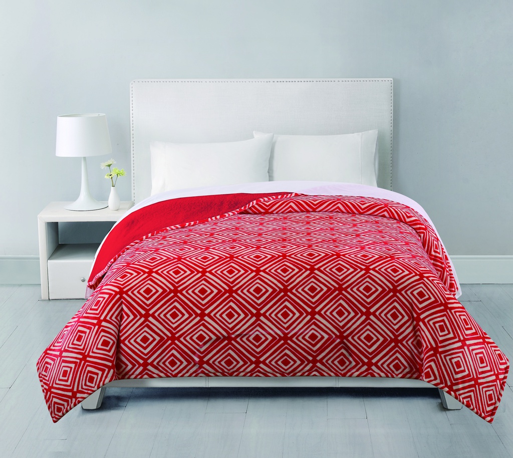 FRAZADA SUPER SOFT FLANNEL DOBLE FAZ 220X240CM MERENGUE 87003