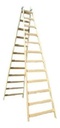 ESCALERA MADERA DOBLE Nº 14