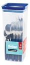 SET 24 CUBIERTOS SIMONAGGIO CPPA-85/25 MANGO AZUL