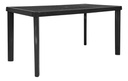 MESA SUMATRA NEGRA RECTANGULAR 140X75 F423001
