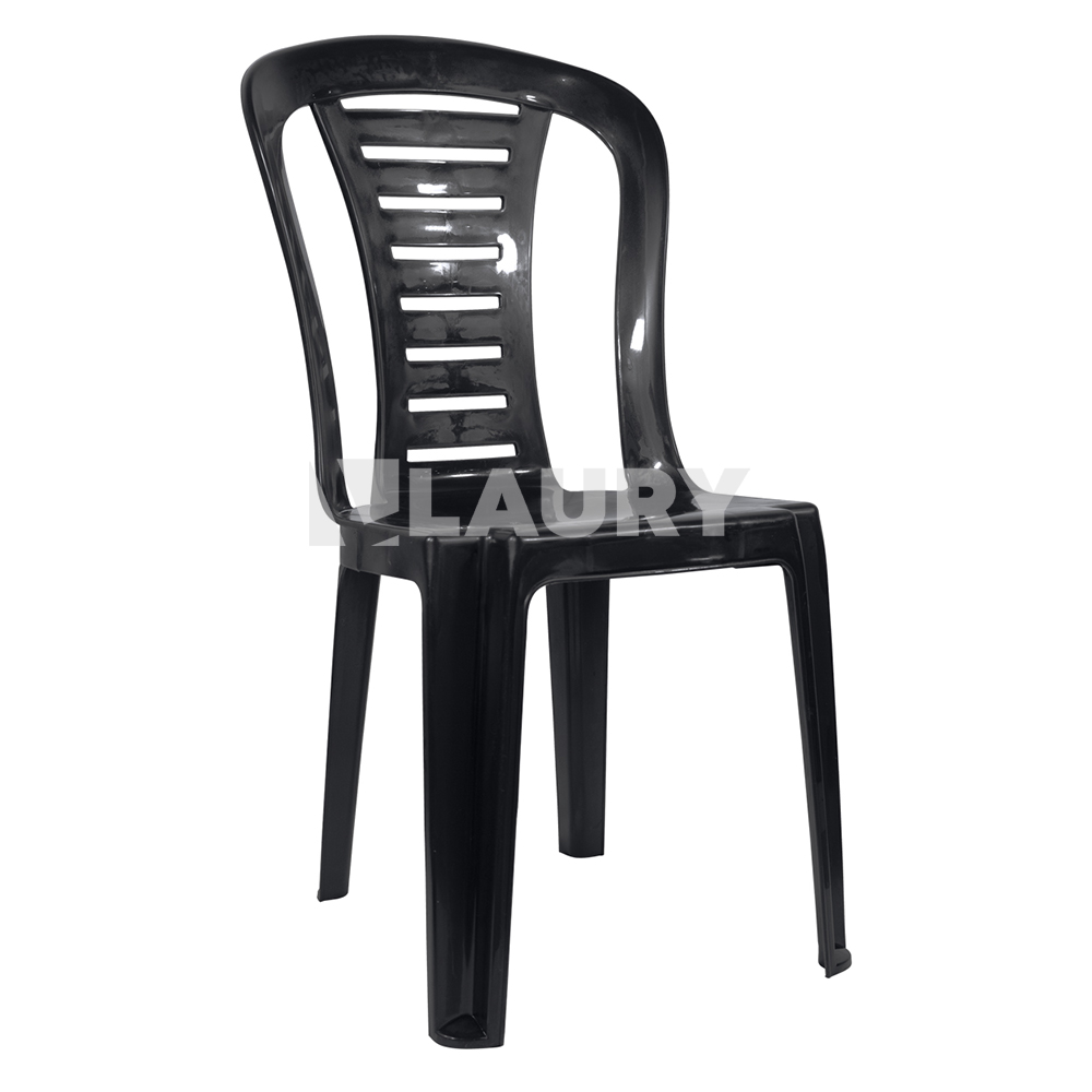 SILLA PLASTICA QUALITY REINA PRAGA NEGRA 12716