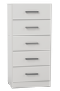 CHIFONIER ORLANDI 0,60 C/MET 5CAJ BLANCO COD 3422