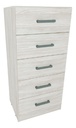 CHIFONIER ORLANDI 0,60 C/MET 5CAJ VENECIA COD 3424