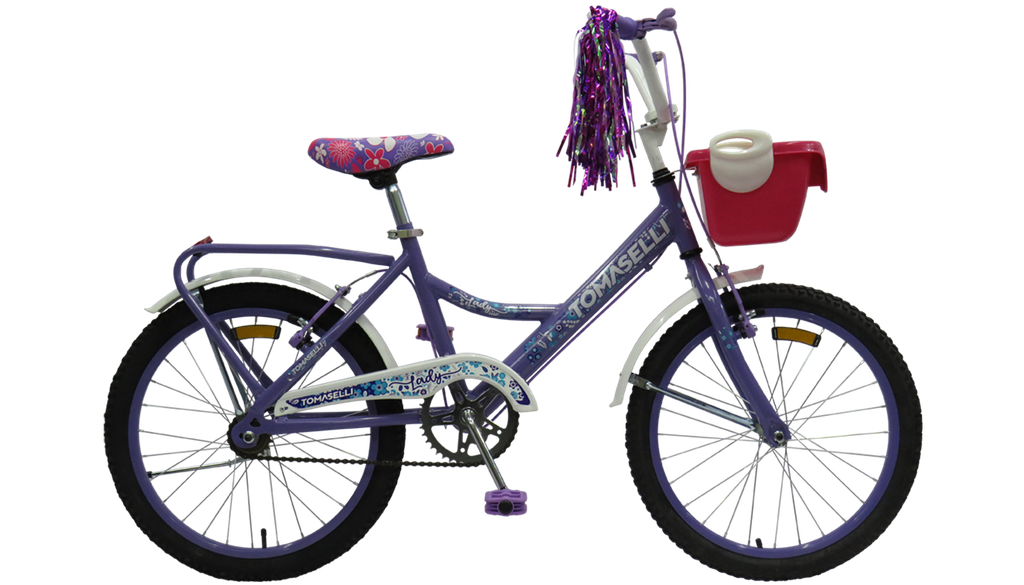 BICICLETA TOMASELLI LADY LADY20 C/ACCESORIOS VIOLETA