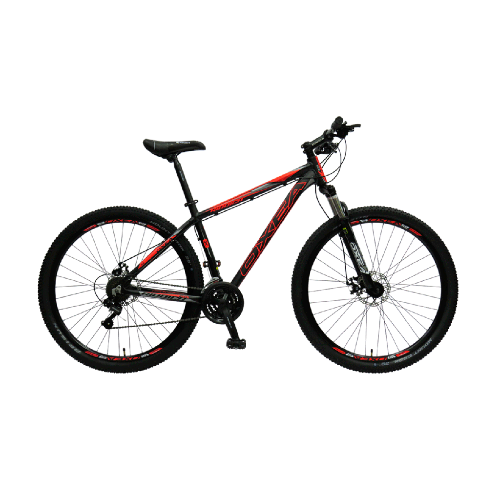 BICICLETA OXEA RIDDICH ROD29 21 VEL FRENO DISCO M NEGRO ROJO