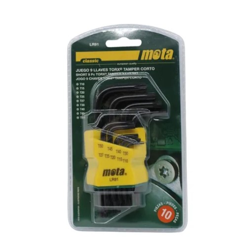 JGO DE LLAVES TORX CORTAS MOTA 9PCS LR91