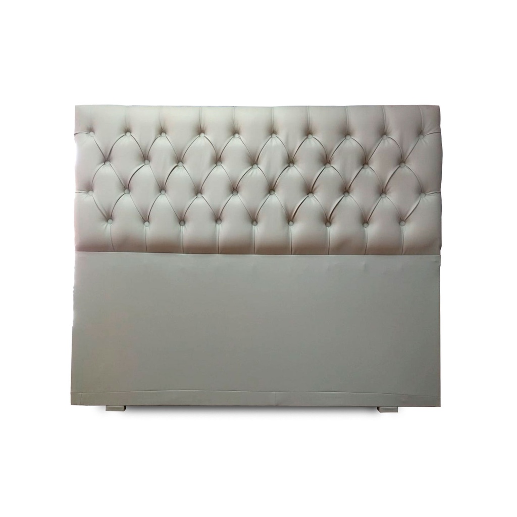 RESPALDO P/SOMMIER MADERO CAPITONE TALAMPAYA TIZA 1,50 MTS