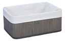 CESTO PLEGABLE BAMBU VONNE ORG118 38CM X 28CM X 16CM GRIS
