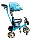 TRICICLO BABYMOVIL TZT90 INFANTIL C/ ROTACION 360° CELESTE