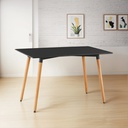 MESA ESCANDINAVA VONNE MIN014 RECTANGULAR NEGRA