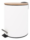 CESTO VONNE CCRI 5LBB ACERO BLANCO TAPA BAMBU 5L