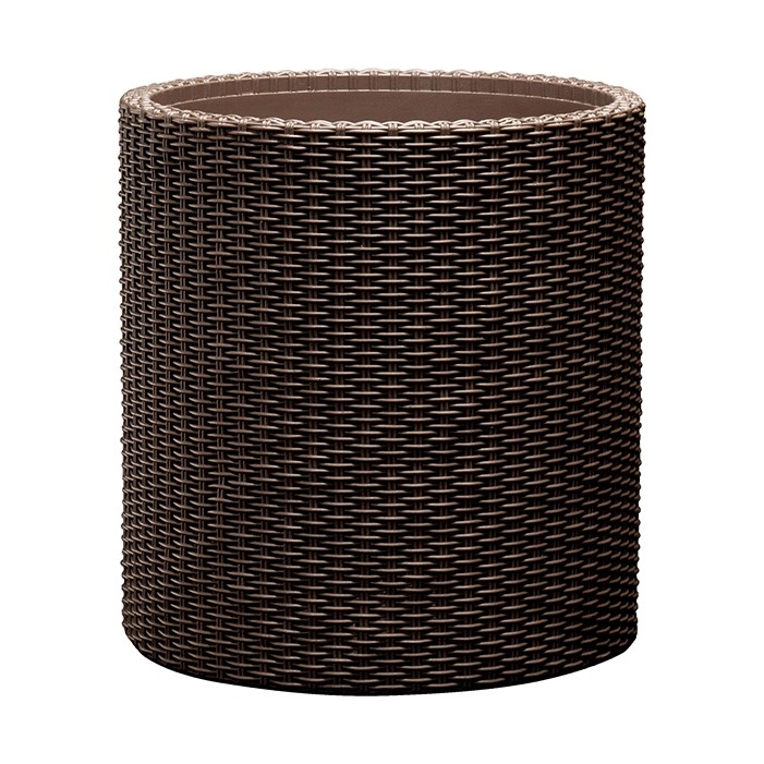 MACETA CILINDRICA KETER MARRON 36CM