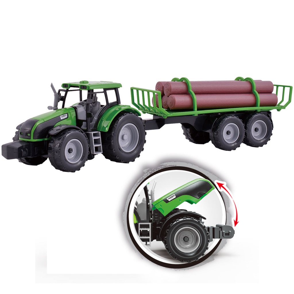 TRUCK WORKERS CON ACOPLADO 2246 CONSTRUCTOR VERDE
