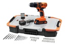 TALADRO ATORNILLADOR B&amp;D 20 V C/MALETA 650 RPM LD120KA