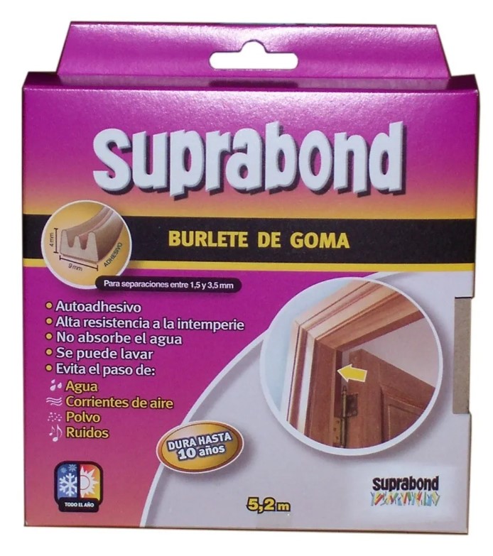 BURLETE DE GOMA AUTOADH.MARRON.PERF.E 5,2 SLT P 5 M I