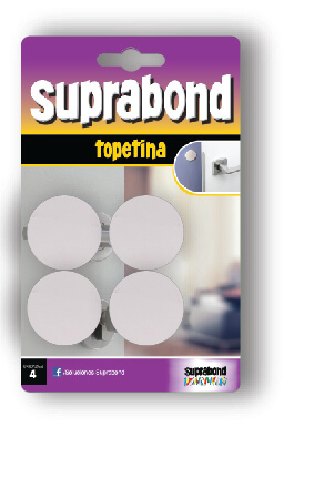 TOPETINA SUPRABOND CIRCULAR BLANCA X 4 UN TPC BC