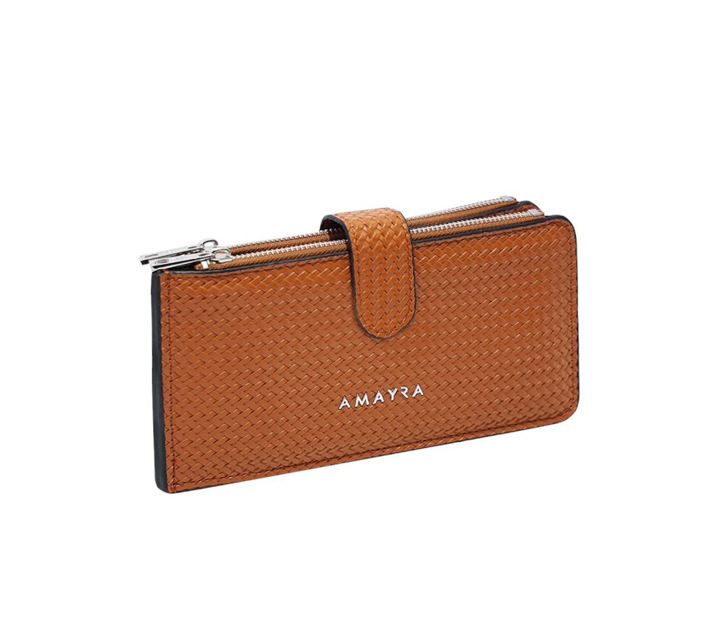 BILLETERA AMAYRA 67.B203 MARRON C/TARJETERO