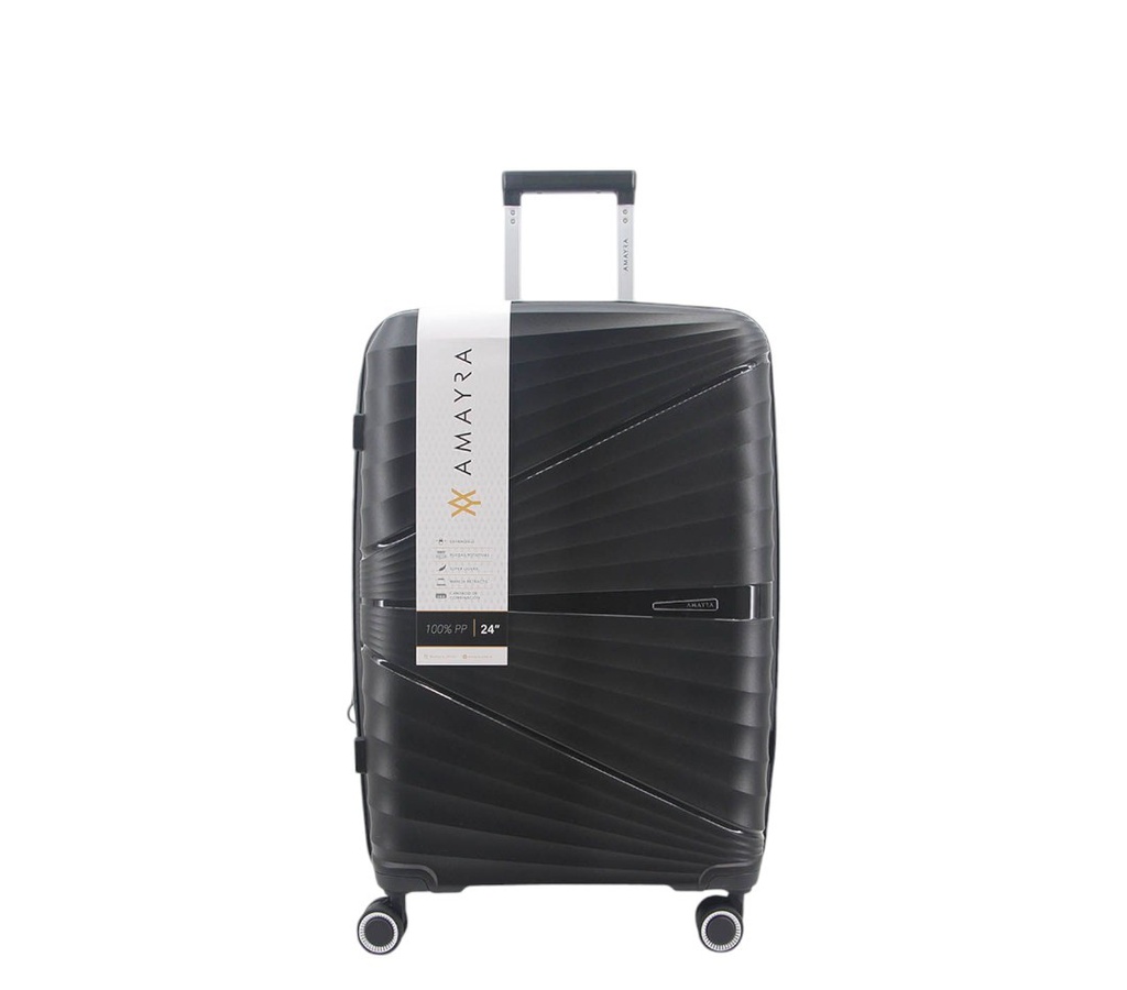 VALIJA AMAYRA 67.8005N3 20" PP NEGRO