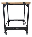 MESA P/HORNO LEPEN 500304 FAMILIAR C/RUEDAS Y TABLA