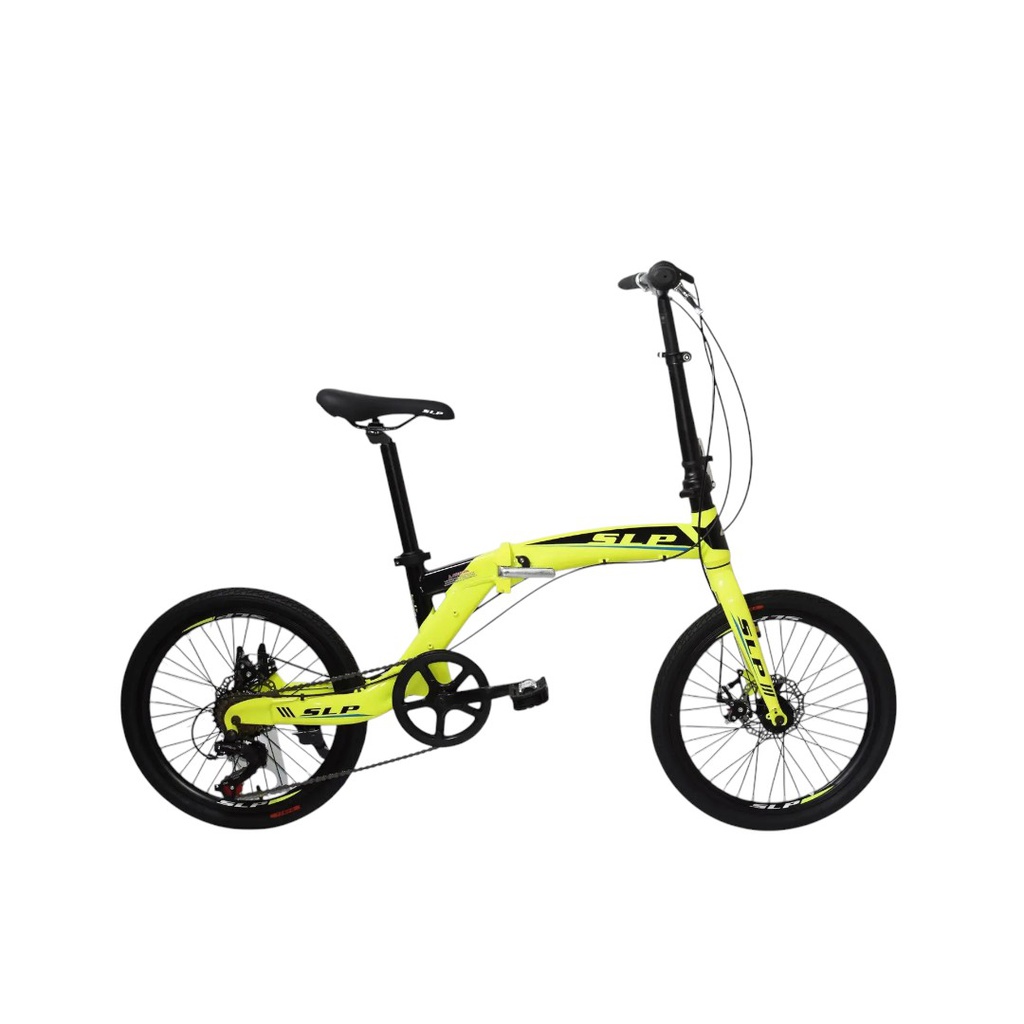 BICICLETA SLP PLEGABLE R20 F-100 ALUMINIO AMARILLA 0015156